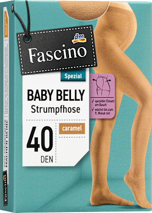 Fascino Schwangerschafts-Strumpfhose caramel Gr. 42/44, 40 DEN, 1 St