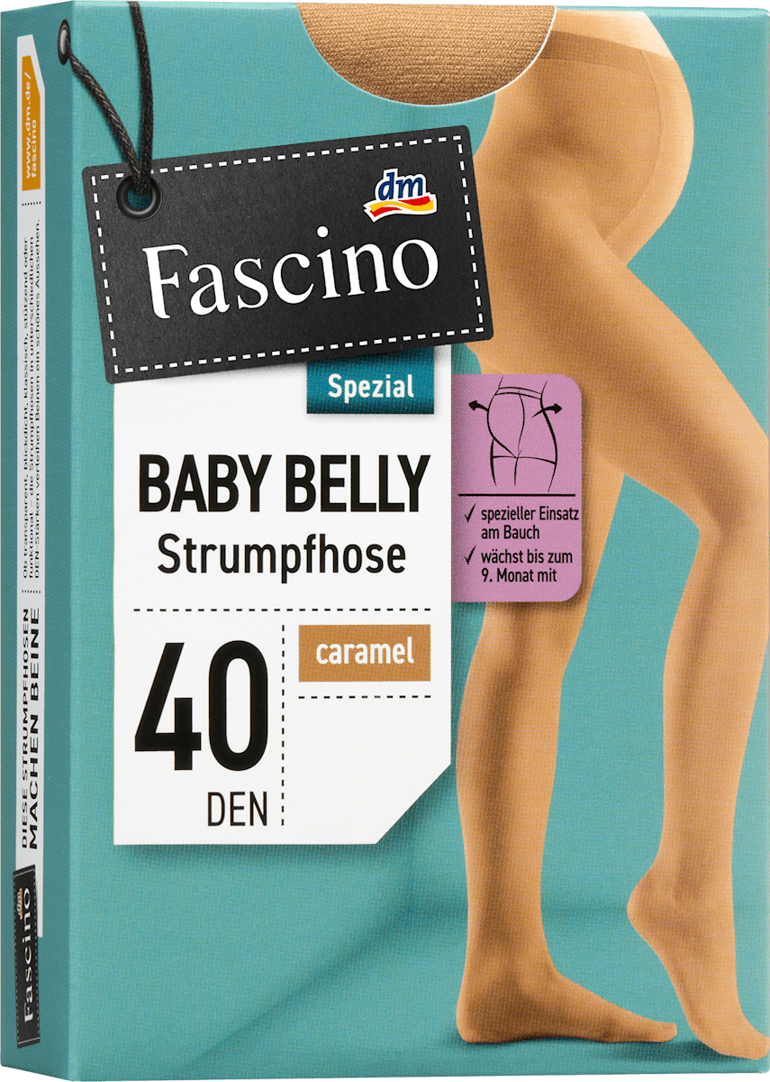 Fascino Schwangerschafts-Strumpfhose caramel Gr. 46/48, 40 DEN, 1 St