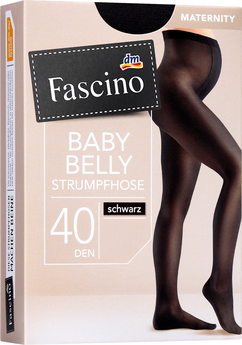 Collant de grossesse Fascino noir taille 38/40, 40 DEN, 1 pce