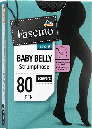 Schwangerschafts-Strumpfhose schwarz Gr. 42/44, 80 DEN, 1 St