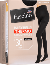 Fascino Schwangerschafts-Strumpfhose Thermo schwarz Gr. 38/40, 130 DEN, 1 St