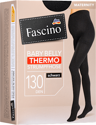 Schwangerschafts-Strumpfhose Thermo schwarz Gr. 42/44, 130 DEN, 1 St