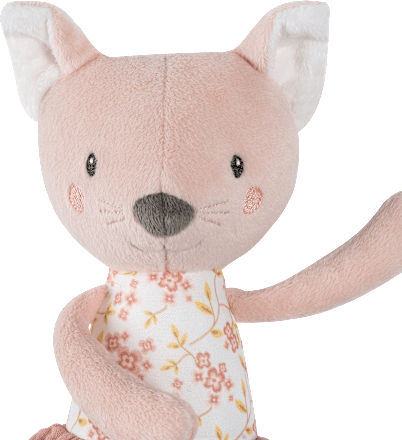 Kuscheltier Katze, rosa, 1 St