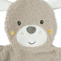 Waschhandschuh Hund, grau, 1 St