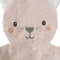 Waschhandschuh Katze, rosa