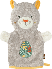 Washandschoen Panther, bruin, 1 st