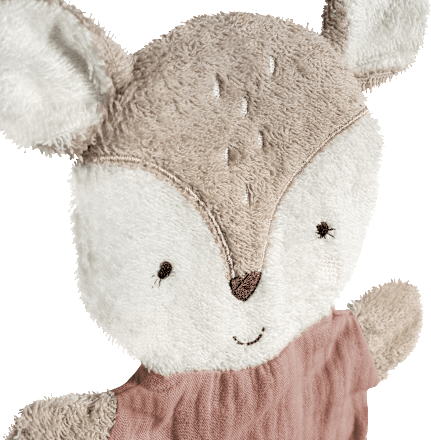 Waschhandschuh Reh, rosa, 1 St