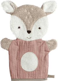 Waschhandschuh Reh, rosa, 1 St