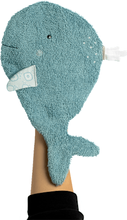 Waschhandschuh Wal, 1 St