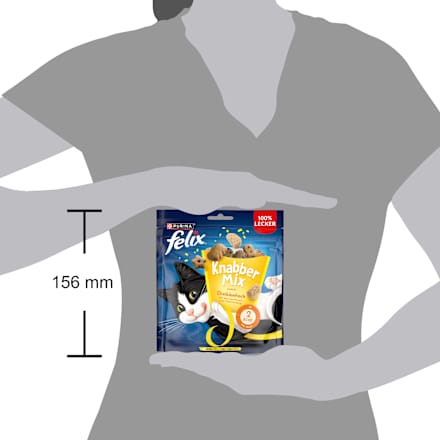 Katzenleckerli Knabber Mix Dreikäsehoch, 120 g Felix