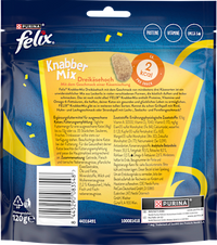Katzenleckerli Knabber Mix Dreikäsehoch, 120 g Felix