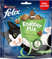 Kattensnacks knabbelmix boerderij &amp; weide, 120 g