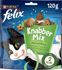 Kattensnacks knabbelmix boerderij &amp; weide, 120 g