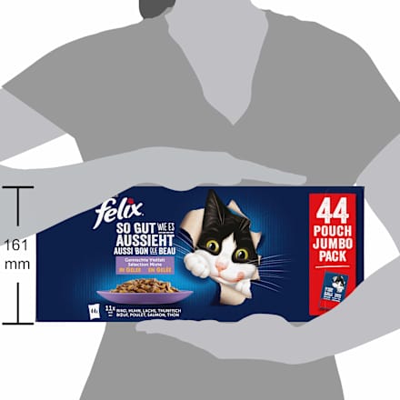 Nat kattenvoer gemengde variëteit megaverpakking (44x85 g), 3,74 kg