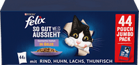 Nat kattenvoer gemengde variëteit megaverpakking (44x85 g), 3,74 kg