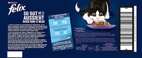 Nat kattenvoer gemengde variëteit megaverpakking (44x85 g), 3,74 kg