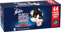 Nat kattenvoer gemengde variëteit megaverpakking (44x85 g), 3,74 kg