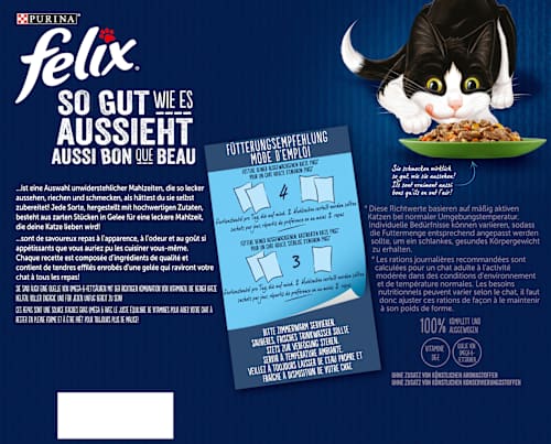 Nat kattenvoer, gemengde variatie met groenten in gelei, multipack (24 x 85 g), 2,04 kg