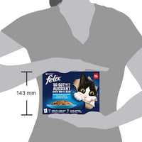 Nat kattenvoer in diverse smaken uit de water-in-gelei multipack (18x85 g), 1,53 kg