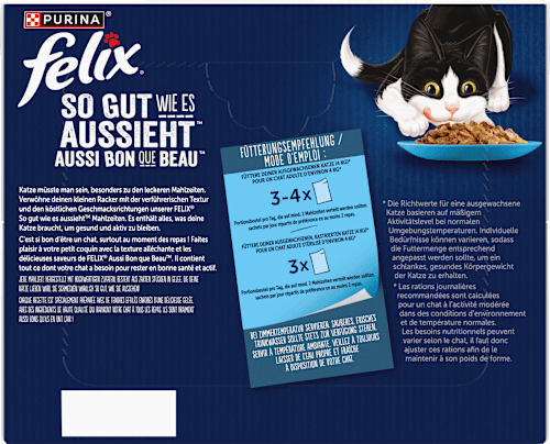 Nat kattenvoer, diverse smaken van water in gelei, multipack (24 x 85 g), 2,04 kg