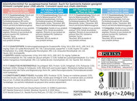 Nat kattenvoer, diverse smaken van water in gelei, multipack (24 x 85 g), 2,04 kg