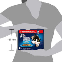 Nassfutter Katze, Geschmacksvielfalt aus dem Wasser in Gelee, Multipack (24x85g), 2,04 kg