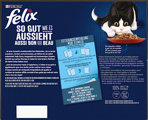 Nassfutter Katze, Geschmacksvielfalt vom Land in Gelee,Multipack (24x85 g), 2.040 g