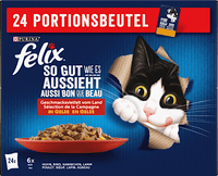 Nassfutter Katze, Geschmacksvielfalt vom Land in Gelee,Multipack (24x85 g), 2.040 g