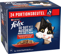 Nassfutter Katze, Geschmacksvielfalt vom Land in Gelee,Multipack (24x85 g), 2.040 g