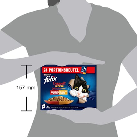 Nat kattenvoer, diverse smaken uit het land in gelei, multipack (24 x 85 g), 2,04 kg
