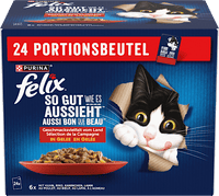Nassfutter Katze, Geschmacksvielfalt vom Land in Gelee,Multipack (24x85 g), 2.040 g