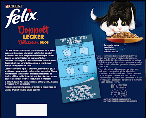 Nat kattenvoer, diverse smaken uit het land in gelei, multipack (24 x 85 g), 2,04 kg