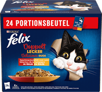 Nassfutter Katze, Geschmacksvielfalt vom Land in Gelee, Multipack (24x85 g), 2,04 kg