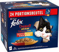 Nassfutter Katze, Geschmacksvielfalt vom Land in Gelee, Multipack (24x85 g), 2,04 kg