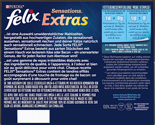 Nat kattenvoer, diverse smaken uit het land, Sensations Extras Multipack (24x85 g), 2,04 kg