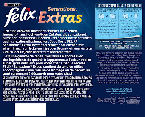 Nat kattenvoer, diverse smaken uit het land, Sensations Extras Multipack (24x85 g), 2,04 kg