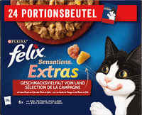 Nassfutter Katze Geschmacksvielfalt vom Land, Sensations Extras Multipack (24x85 g), 2,04 kg