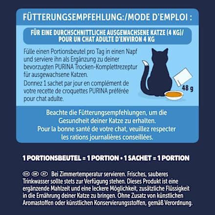Nassfutter Katze mit Kabeljau, Thunfisch, Scholle, Original Soup Time, Multipack (6x48g), 288 g