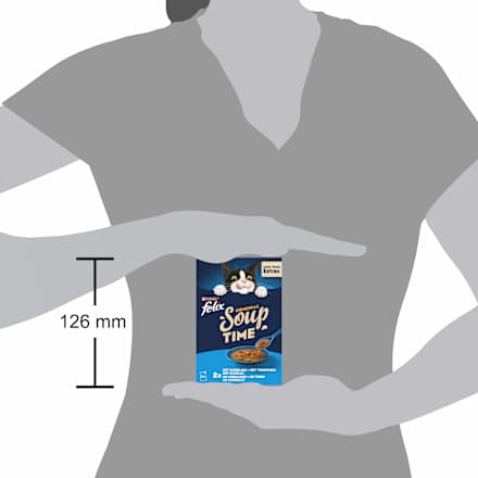 Nassfutter Katze mit Kabeljau, Thunfisch, Scholle, Original Soup Time, Multipack (6x48g), 288 g