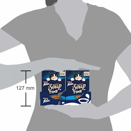 Nassfutter Katze mit Kabeljau, Thunfisch, Scholle, Original Soup Time, Multipack (6x48g), 288 g