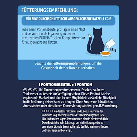 Nassfutter Katze mit Rind, Huhn & Lamm, Original Soup Time Multipack (6x48 g), 288 g