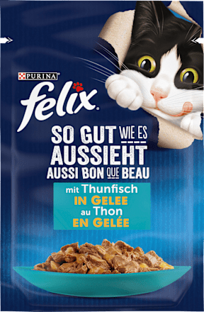 Nat kattenvoer met tonijn in gelei, Zo lekker als het eruit ziet, Volwassen, 85 g