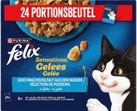 Natvoer voor katten, Sensations Gelée - Smaakvariatie uit water, Multipack (24 x 85 g), 2,04 kg