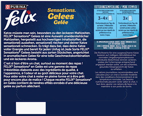 Natvoer voor katten, Sensations Gelée - Smaakvariatie uit water, Multipack (24 x 85 g), 2,04 kg