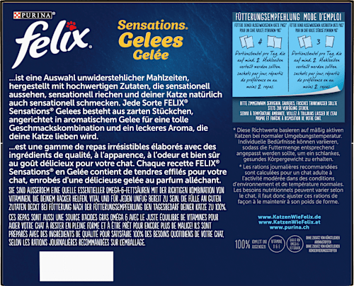 Nassfutter Katze, Sensations Gelée - Geschmacksvielfalt vom Land, Multipack (24x85 g), 2,04 kg
