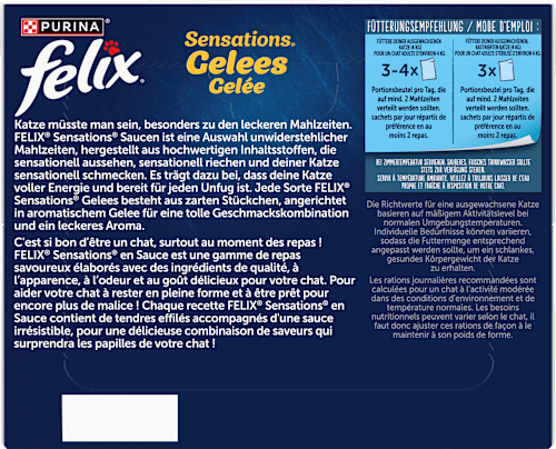 Nassfutter Katze, Sensations Gelée - Geschmacksvielfalt vom Land, Multipack (24x85 g), 2,04 kg