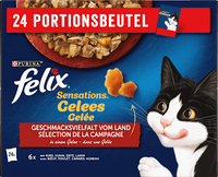 Nassfutter Katze, Sensations Gelée - Geschmacksvielfalt vom Land, Multipack (24x85 g), 2,04 kg