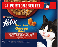 Nassfutter Katze, Sensations Gelée - Geschmacksvielfalt vom Land, Multipack (24x85 g), 2,04 kg