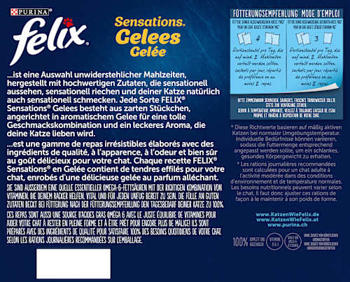 Nassfutter Katze, Sensations Gelée - Geschmacksvielfalt vom Land, Multipack (24x85 g), 2,04 kg