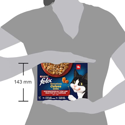Nat kattenvoer Sensations Jelly Flavors from the Countryside Multipack (18x85 g), 1,53 kg